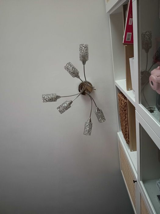 Zestaw lampa sufitowa  6 punktów świetlnych i lampa na 2 punkty