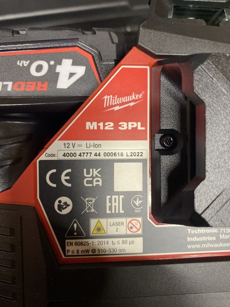 Laser krzyżowy Milwaukee M12 3PL oryginalny