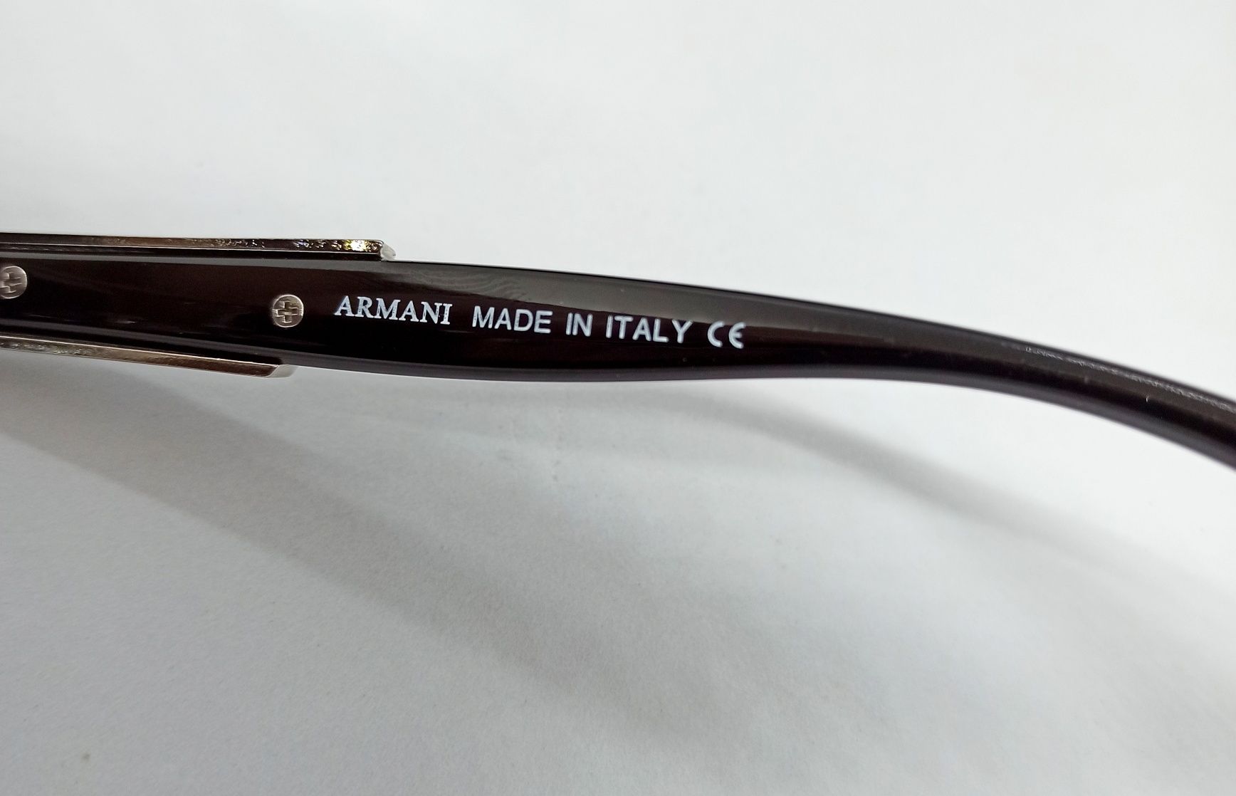 Emporio Armani очки мужские темно серый градиент с серебр логотипом