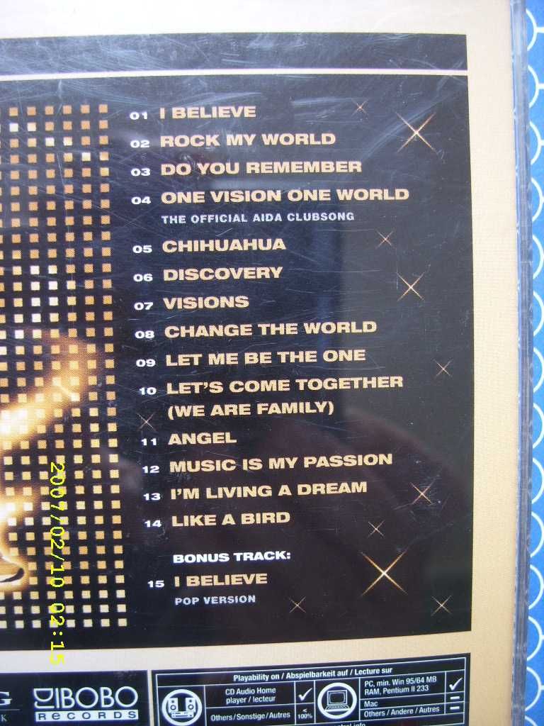 61. Plyta CD; DJ. BOBO-Visions , 2003 rok.