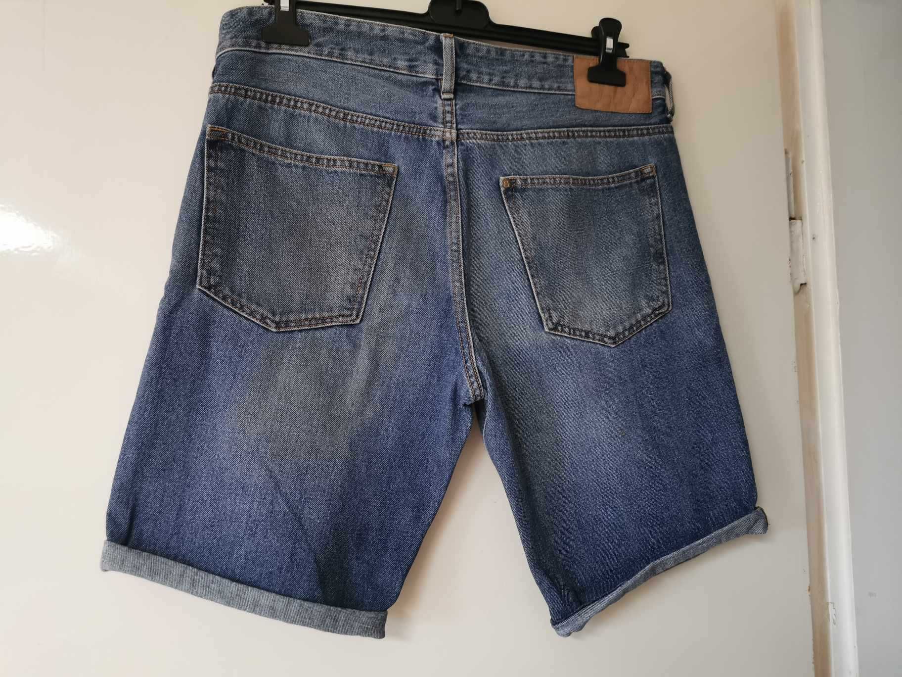 Męskie jeansowe szorty shorty H&M 32 jak nowe