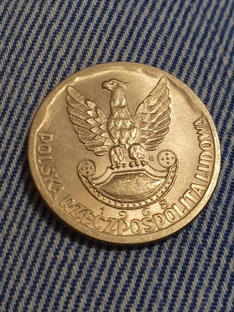Moneta 10zl z 1968r XXV rocznica wojska polskiego
