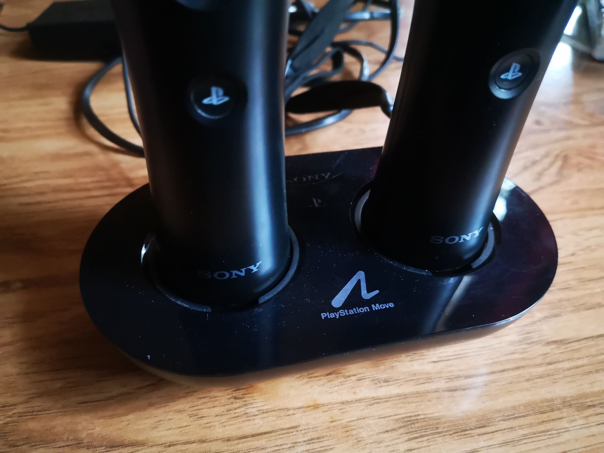Sony 2×Move Vr Kontroler + Ładowarka Stacja Dokująca Ps3 Ps4 P