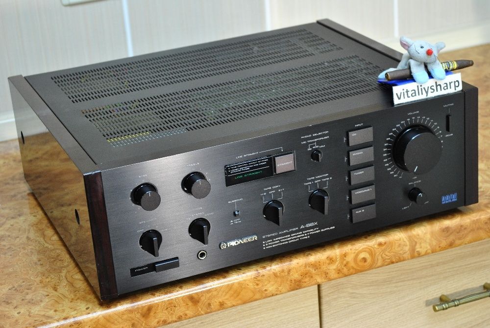 Референсный PIONEER A-656, как новый, от 80вт, 15 кг. Профилактика!