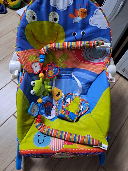 Bujaczek leżaczek dla malucha maluszka wibracje pałąk