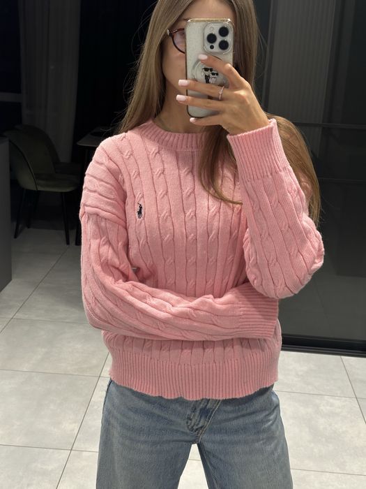 Светр жіночий, светр Ralph Lauren, рожевий светр, бежевеий светр