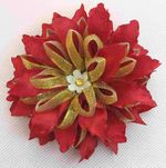 Kwiatki wstążki kanzashi