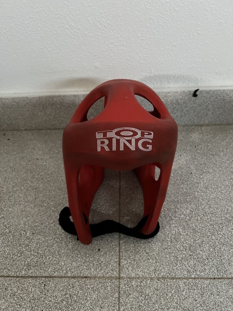 CAPACETE TOP RING EM BORRACHA - Vermelho