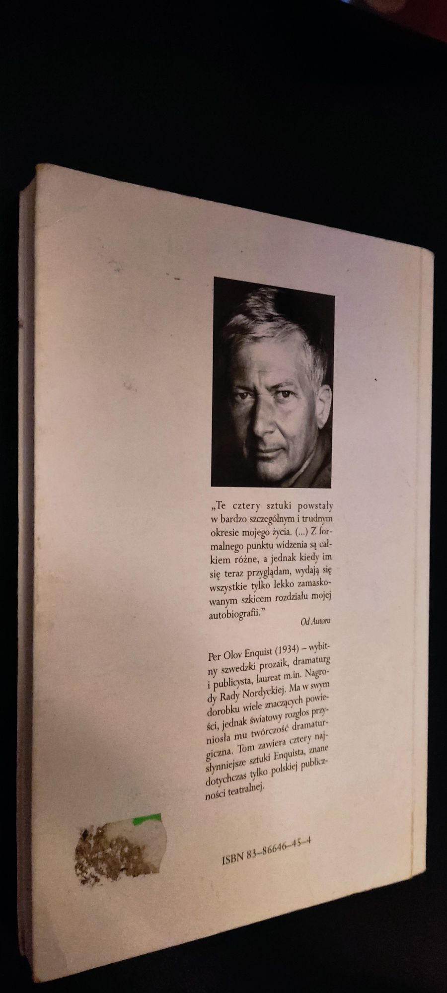 Per Olov Enquist Dla Fedry Z życia glist Godzina kota Tupilak teatr