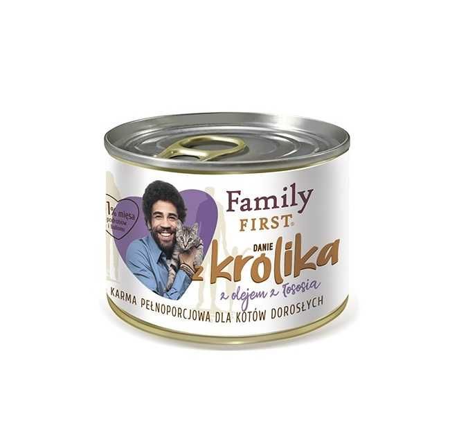 Family First mokra karma dla kotów danie z królika 200g