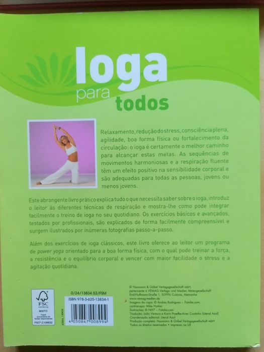 Livros exercícios de yoga