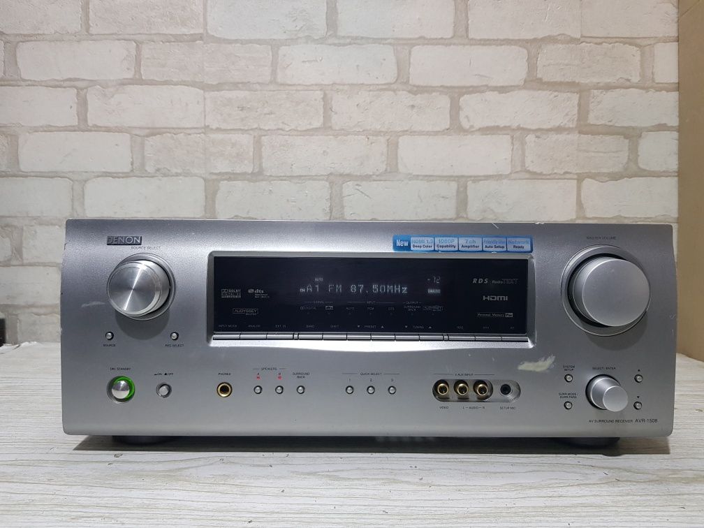 Пульт!7.1AV ресивер/підсилювач  Denon AVR-1508 5×75Вт HDMI б/у з Німеч