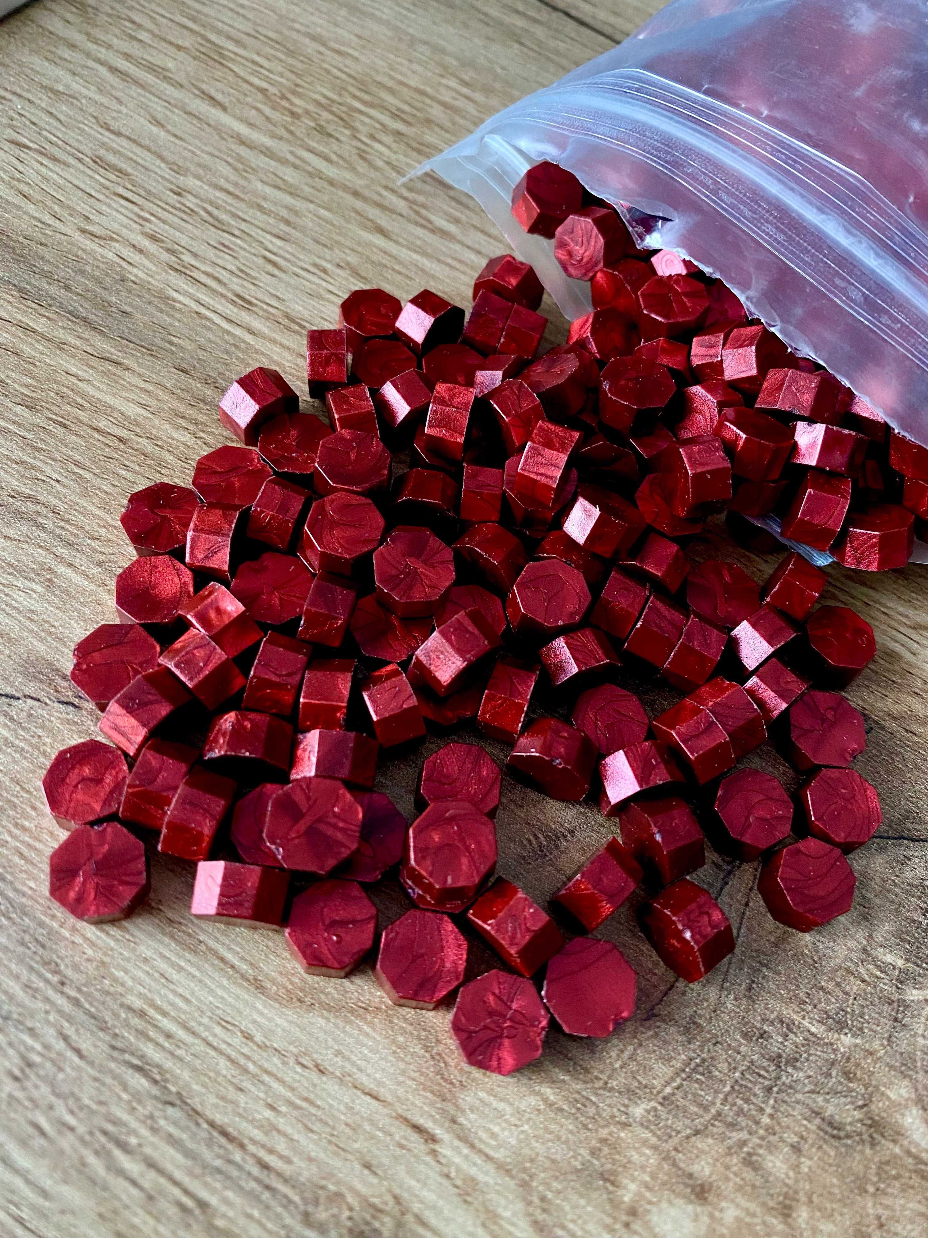 Lak Wosk do pieczęci - czerwony wino 100 szt do zaproszeń na ślub
