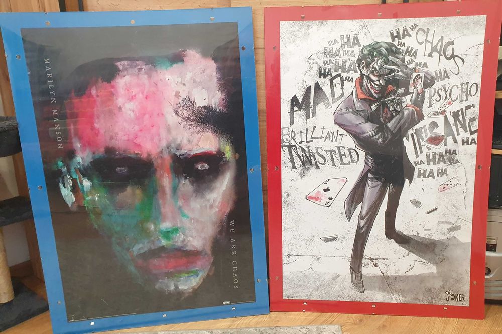 Joker i Manson obraz antyrama - plakat w antyramie "WE ARE CHAOS"