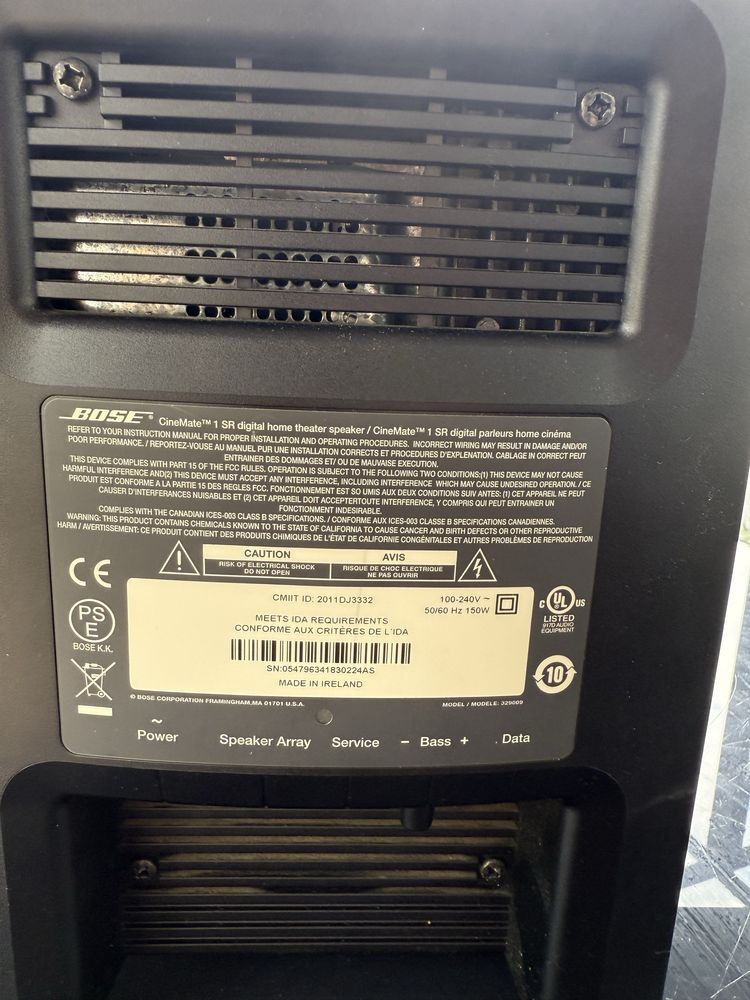 BOSE cinemate 1 SR