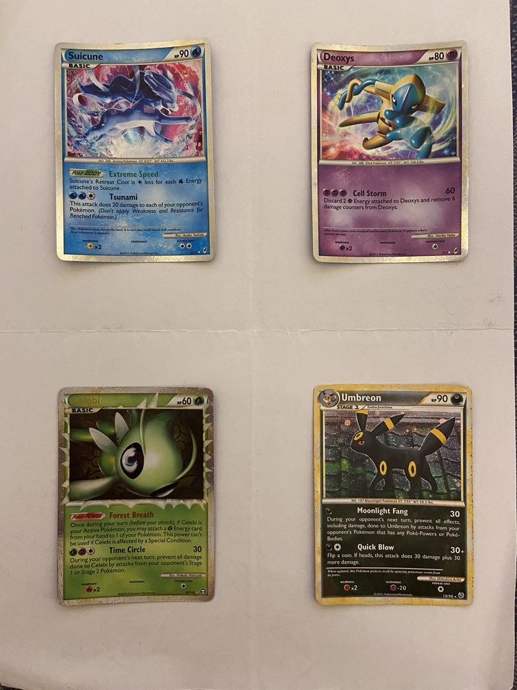 Cartas Pokemon Raras (Conjunto)