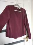 Bluzka koszula oversize bordowa Veronica moda M L