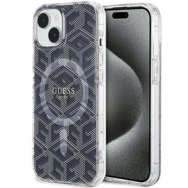 Etui Guess Iml GCube MagSafe na iPhone 15 Plus / 14 Plus - czarne