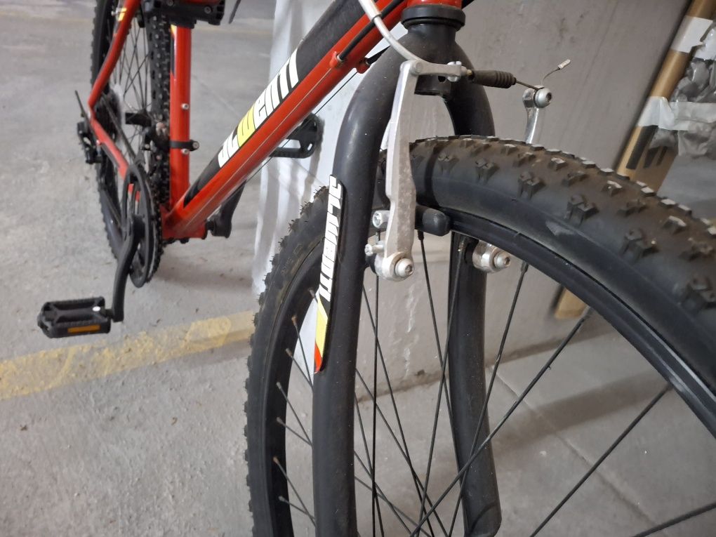 Bicicleta 18 velocidades com cadeirinha para criança
