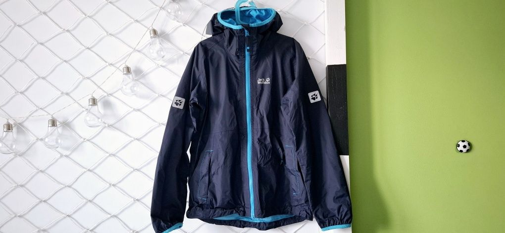 Jack Wolfskin Rainy Days, kurtka wiatrówka przeciwdeszczowa,roz. 152cm