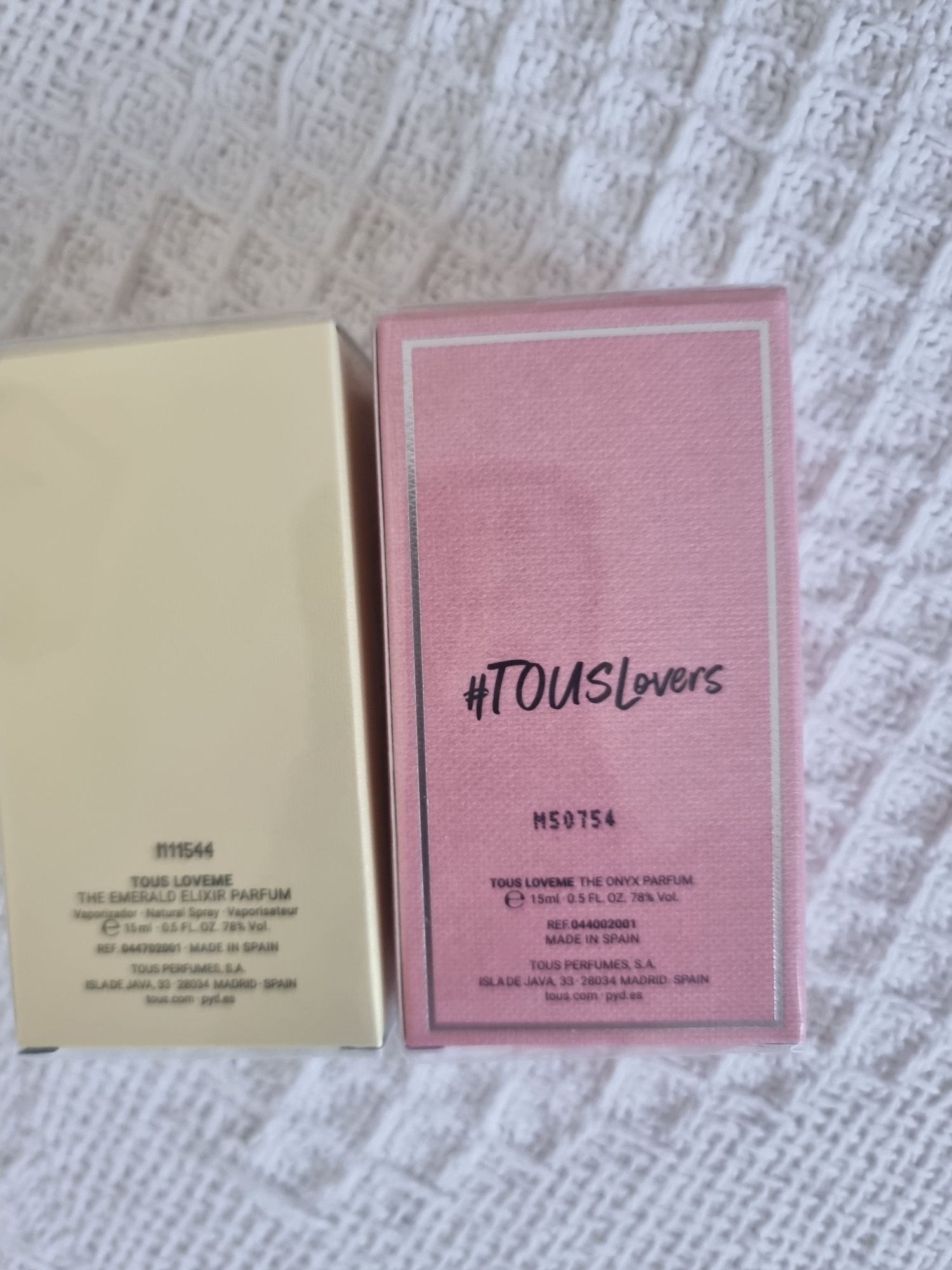 2 szt Love Me TOUS The ONYXParfum , The Emerald Elixir 2×15 ml Nowe o