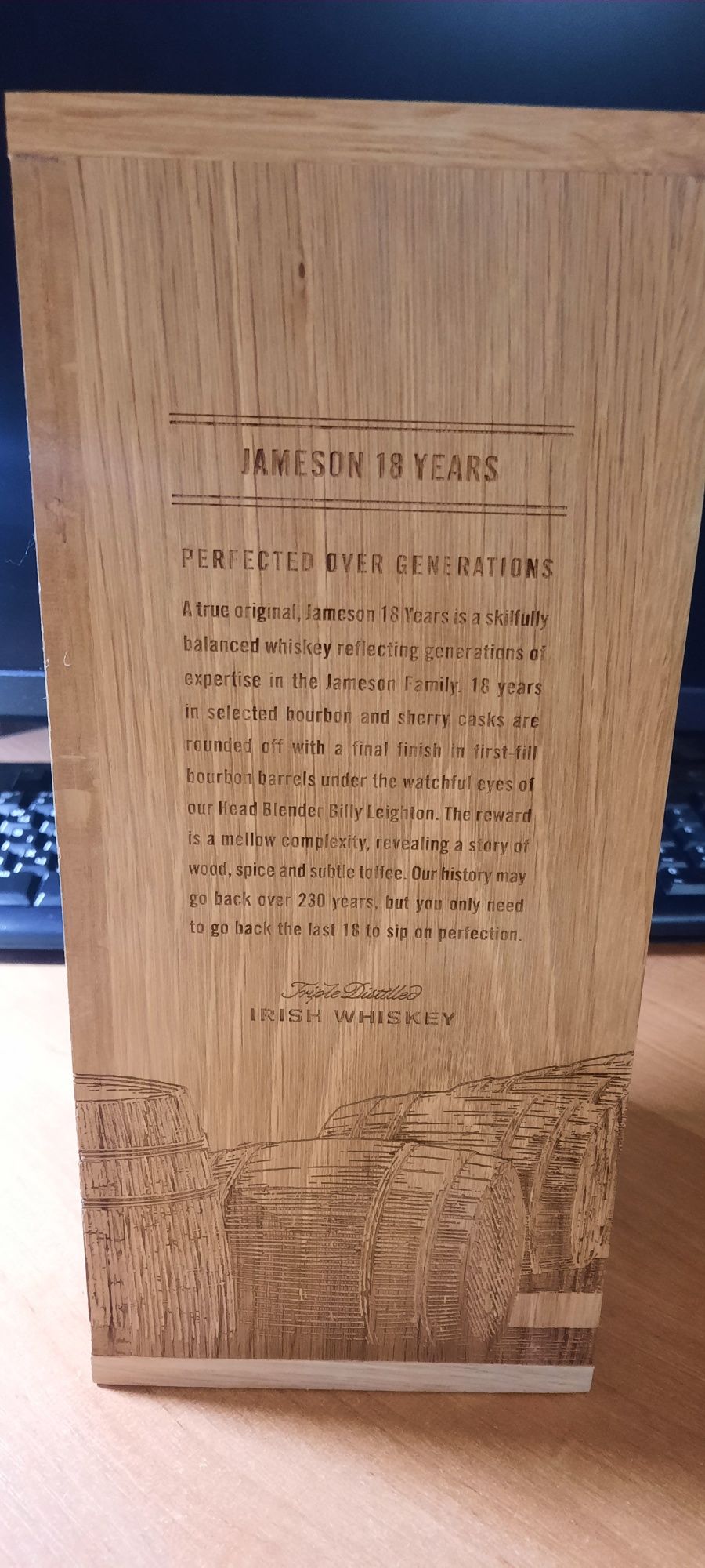 Короб-тубус з під віскі Віскі Jameson 18 Years Old Limited Reserve