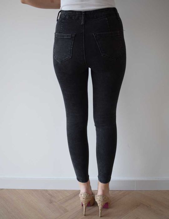 Reserved denim 36 s spodnie rurki wysoki stan high waist rurki skinny