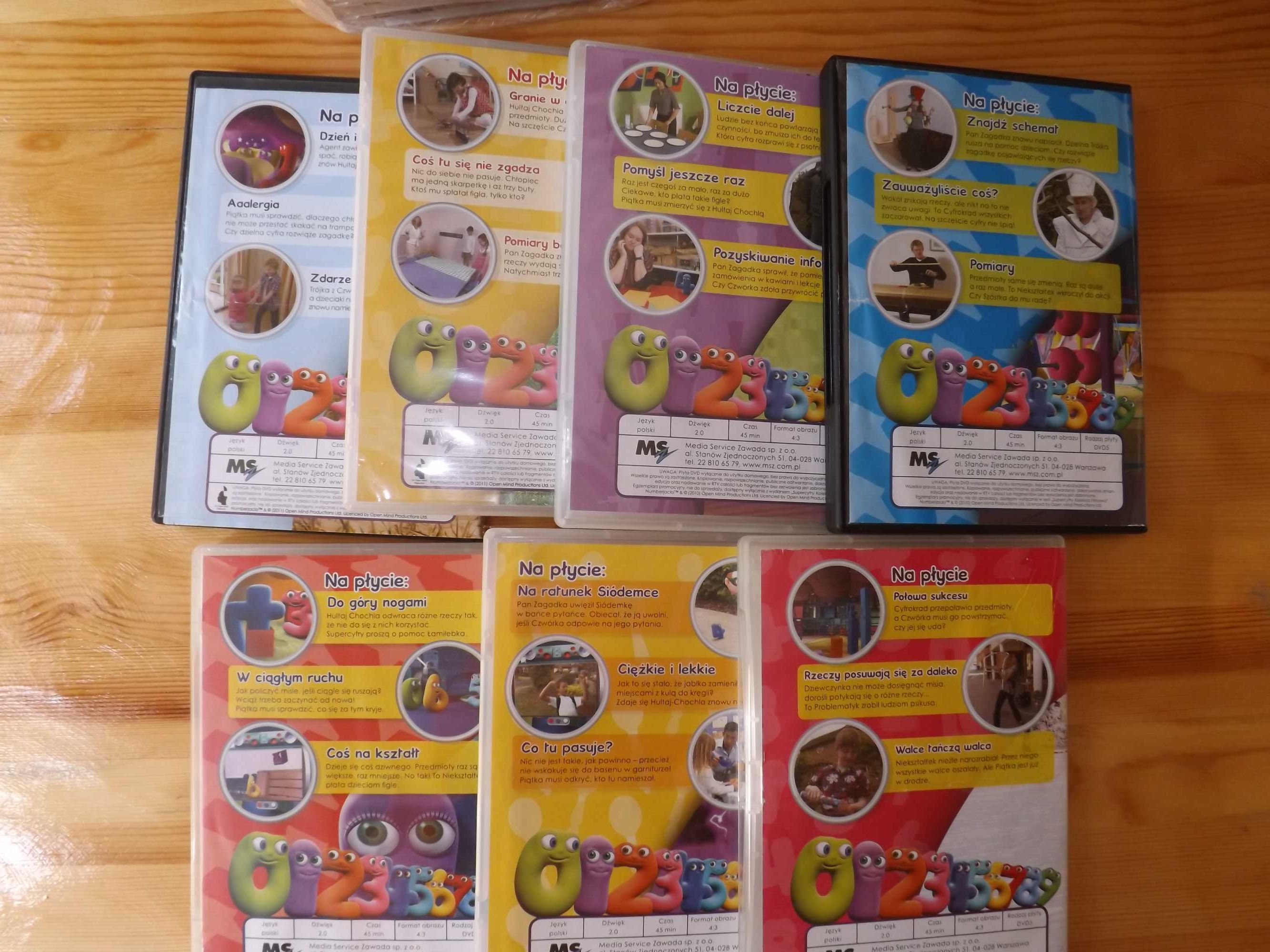 Supercyfry bajka edukacyjna na 7 dvd