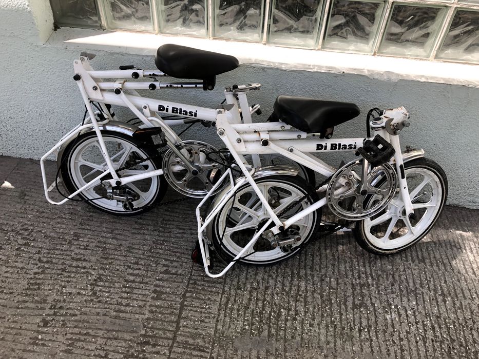 Rower składak miejski Tir kemping składany Di Blasi DiBlasi biały