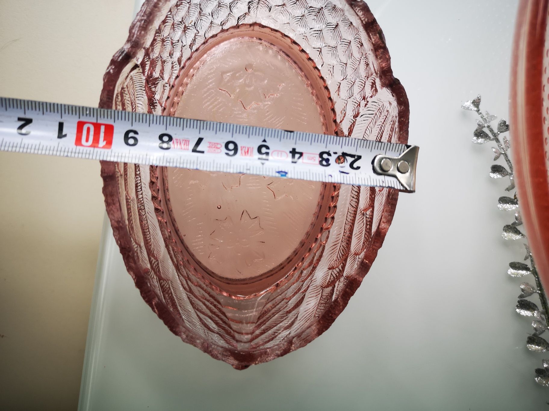 Łabędź dół od łabędzia stare szkło Ząbkowice PRL