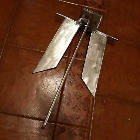 Ferro de fundear com modelo  Danforth - Fateixa - Ancora