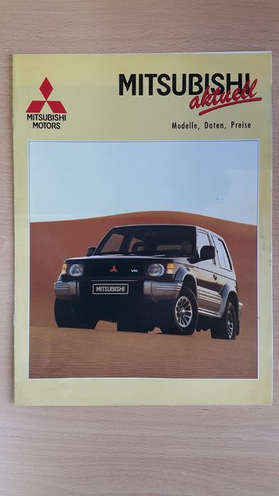 Broszura / Prospekt Mitsubishi Aktuell. Język niemiecki. 1991 r.