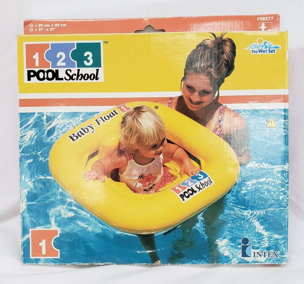 ZESTAW kółko + 2* pływaczki dla najmlodszych Pool School 123
