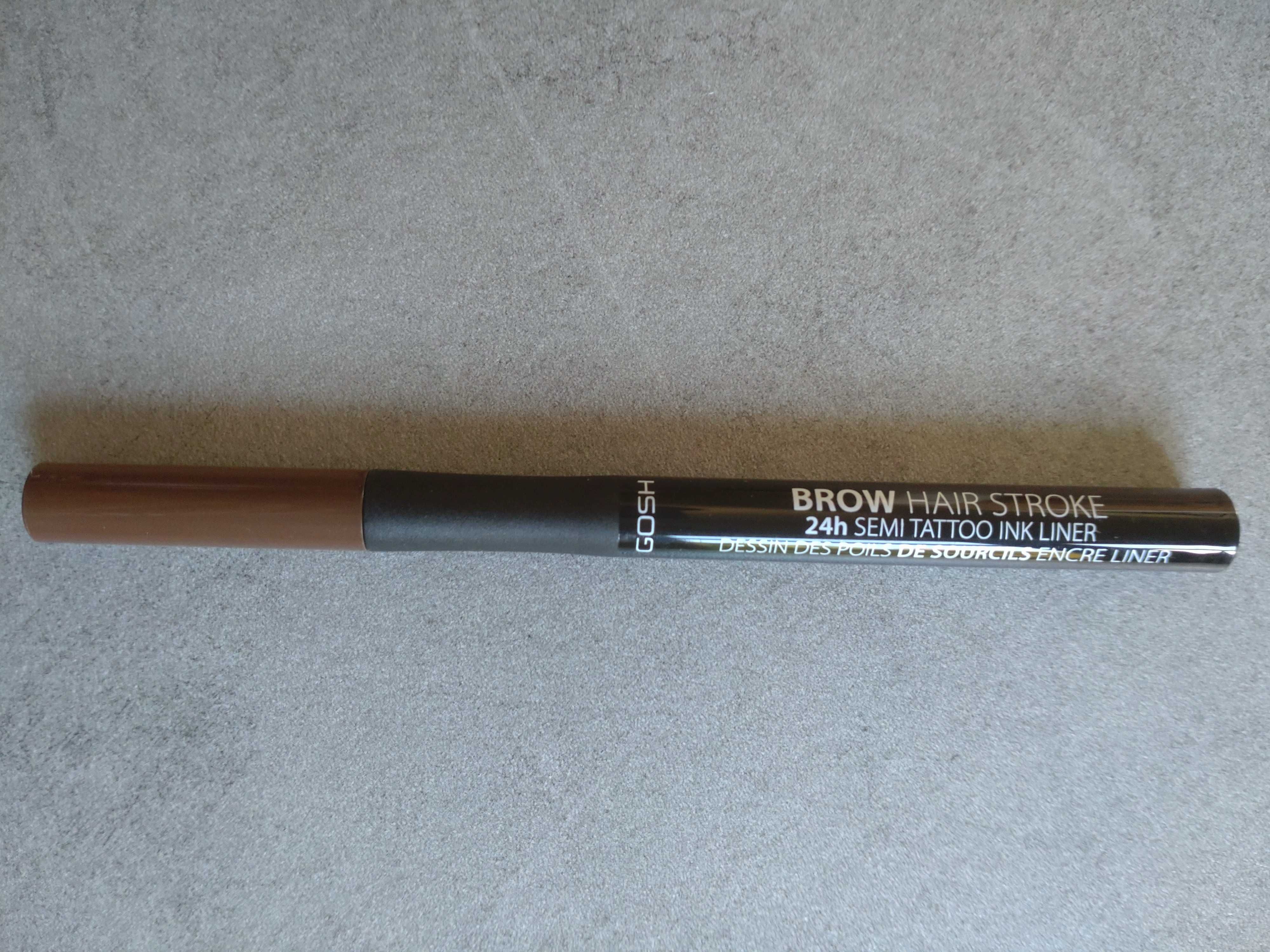 Pisak do brwi, Gosh Brow Hair Stroke, kolor 003 Dark Brown