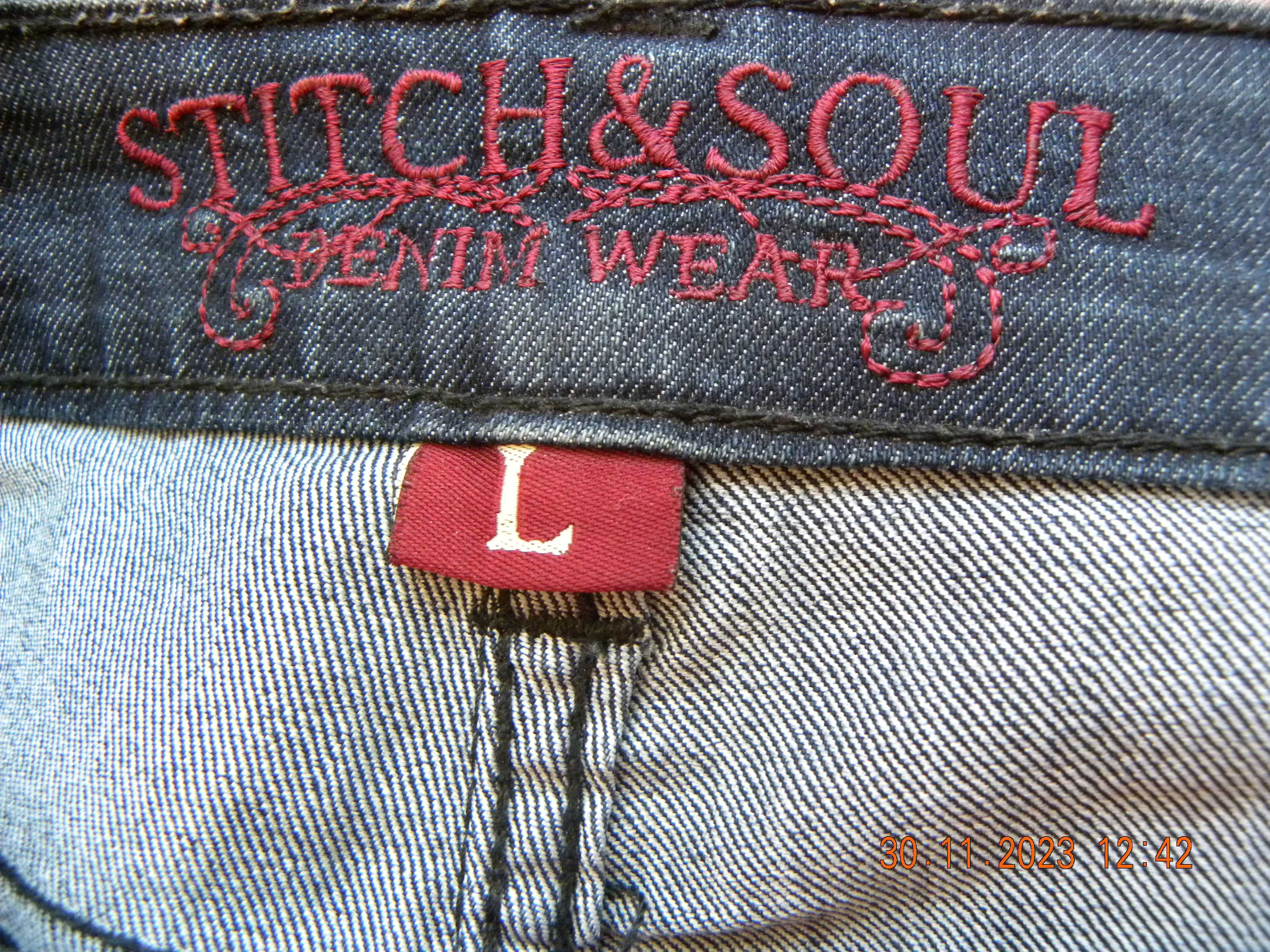 Spodnie dżinsowe Stitch &Soul  Denim Wear; rozmiar  L