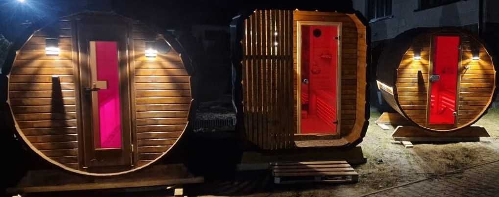 Sauna ogrodowa, balia ogrodowa, bania ruska, jacuzzi