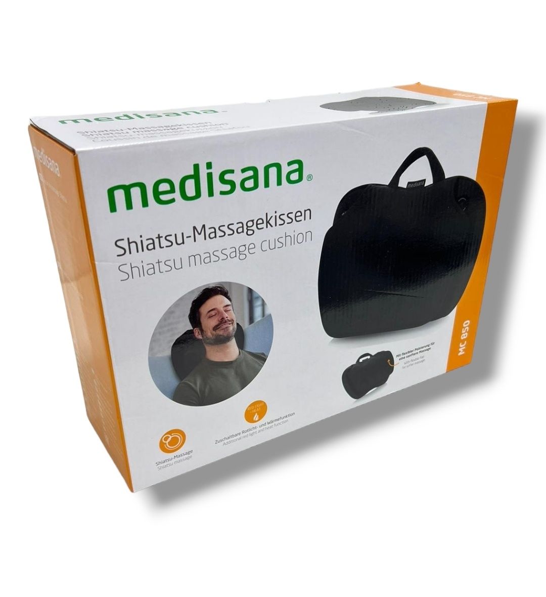 Medisana Poduszka do masażu shiatsu z podgrzewaniem, MC 850, czarna