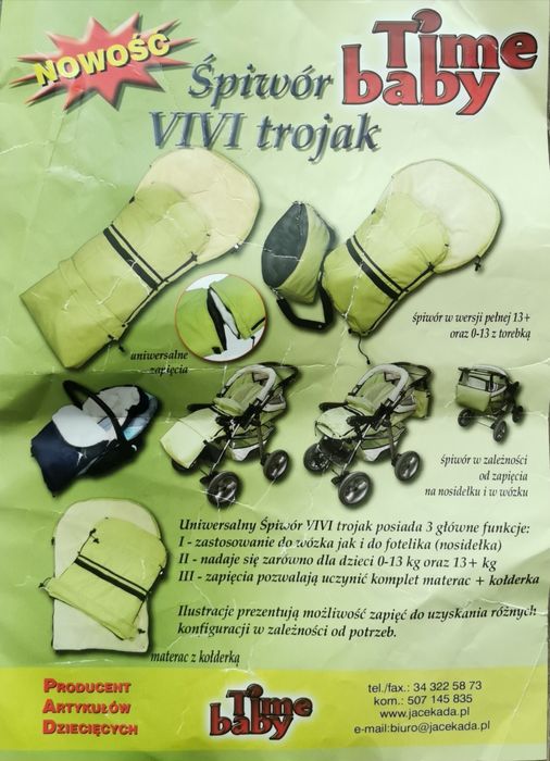 Śpiworek śpiwór jesienno zimowy 3w1