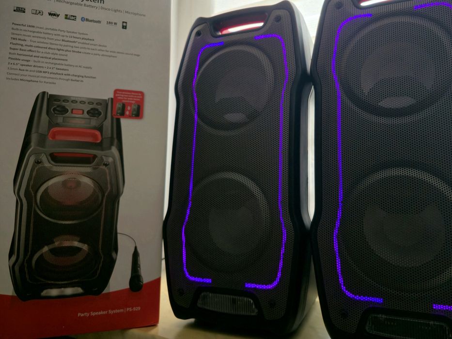 SHARP 929 Bluetooth 180WATT  głośniejszy niż głośnik JBL