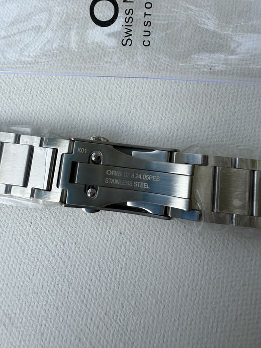 Браслет Oris оригінал стальной 24мм  чоловічий Швейцарія Оріс годинник
