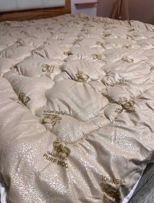 => Ковдра ОВЧИНА ШЕРСТЬ. Вовняна. Одеяло овчина. Ковдри