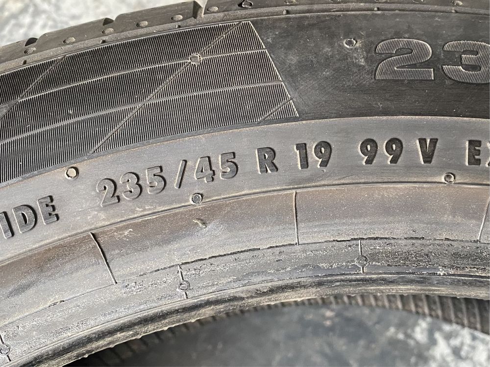 Літня резина шини 235/45R19 Continental 6+мм