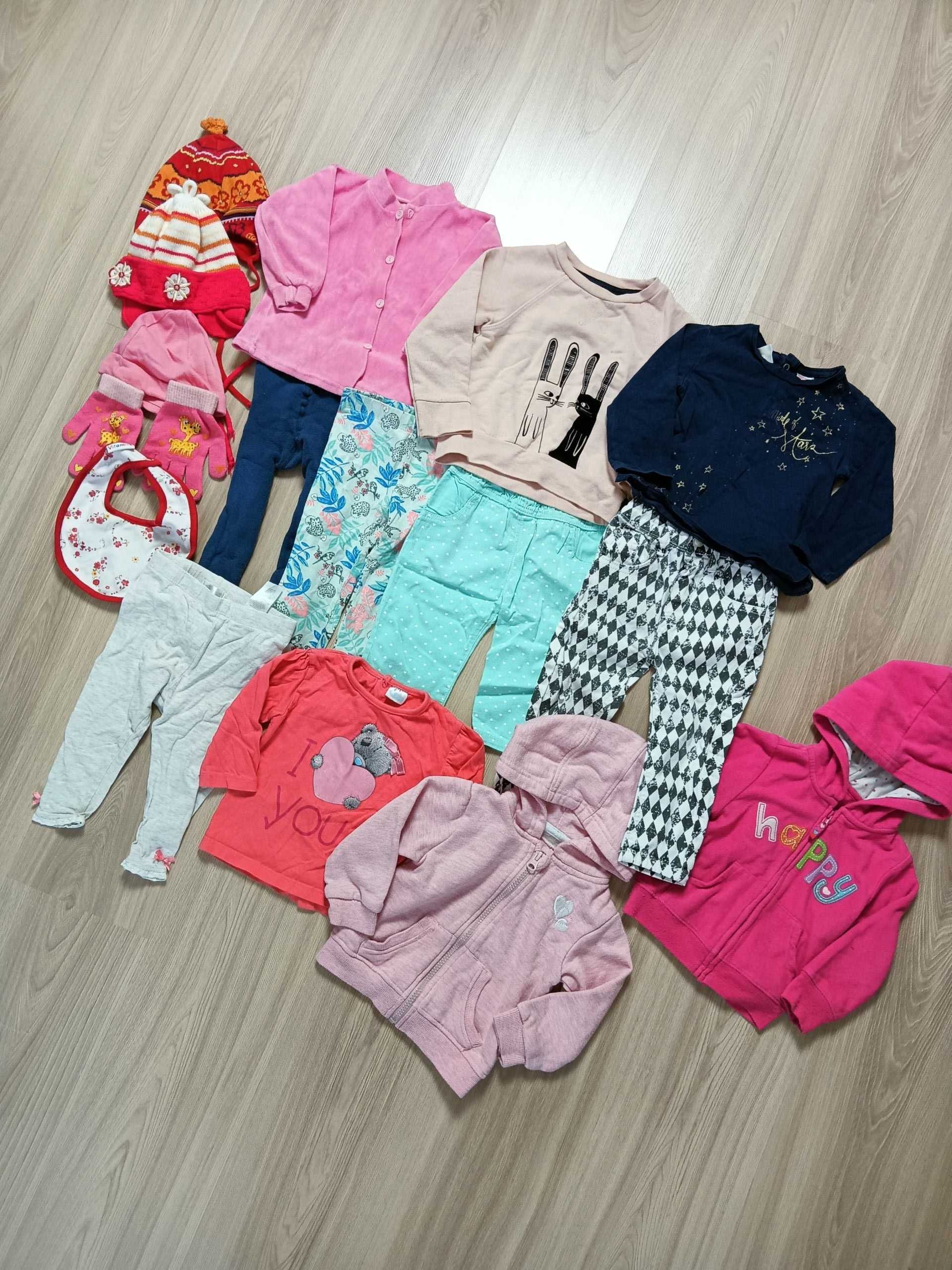 Zestaw paka ubranek ubrań dziewczynka 9-18 m-cy 80-88 cm