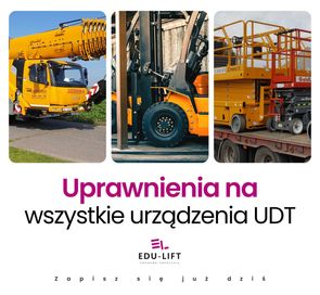 Kurs operatora wózka widłowego UDT