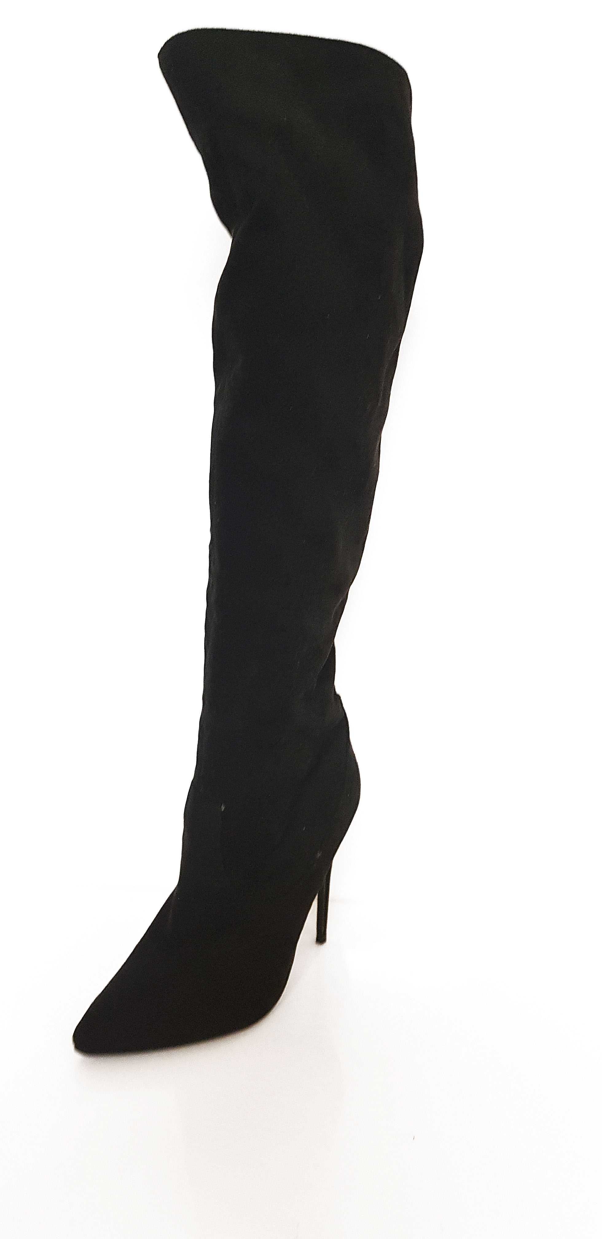 Kozaki damskie stretch Primadonna Collection czarne szpilka rozmiar 37