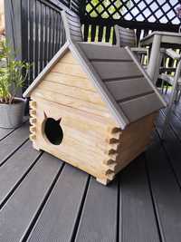 Buda domek dla kota drewniany