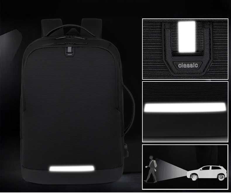 Рюкзак Norden 1863 Чорний Міський Чоловічий в самолет