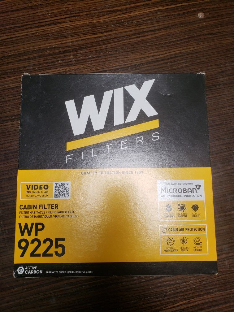 Вугільний фільтр салону WIX Filters Honda WP9225