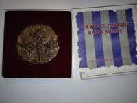 Medal 50 lat wyzwolenia Za wasze cierpienia nasza miłość Kolbe