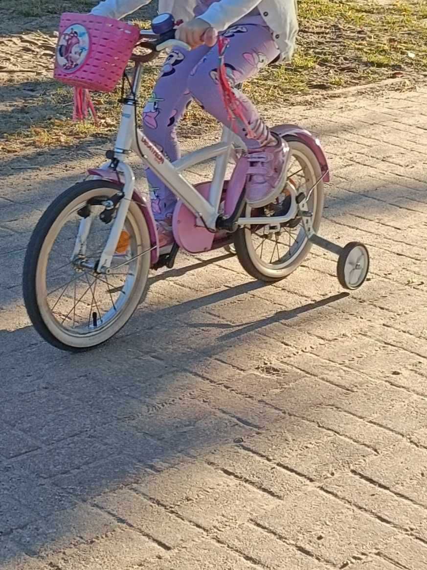 Rowerek dla dziewczynki kółka 16